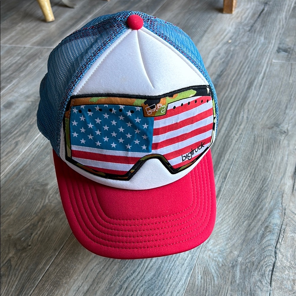 American Flag Trucker Hat - Red, Blue, White